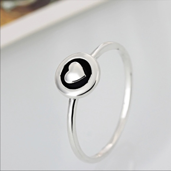 PANDORA SIMPLE HEART RING WITH BOX - Picture 3 of 3